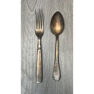 Vintage Reed & Barton USN‎ US Navy Silverplate Fork and Spoon Flatware Set